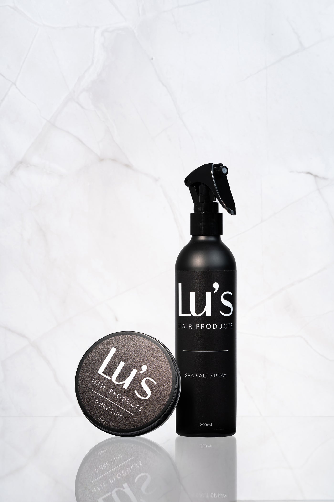 Lu's Sea Salt Spray en Fibre Gum set voor styling